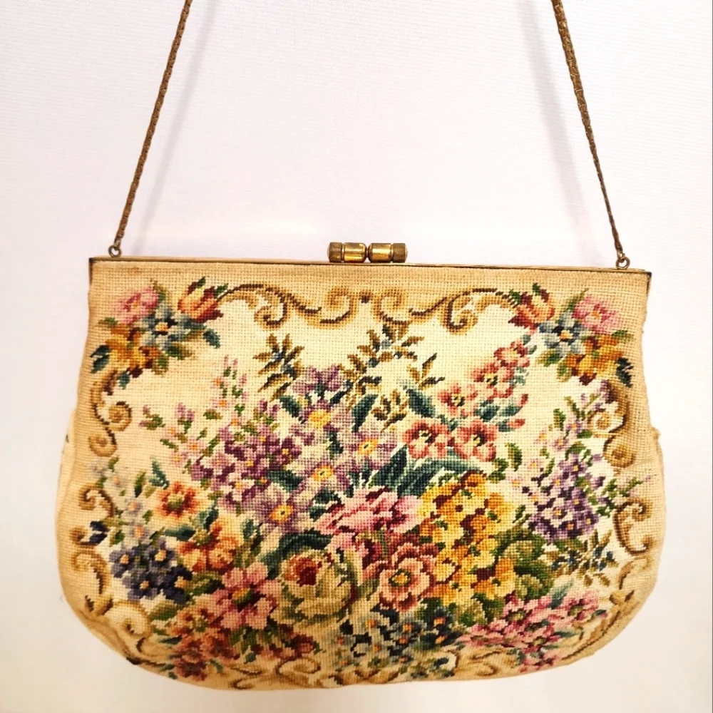 Floral Tapestry Handbag